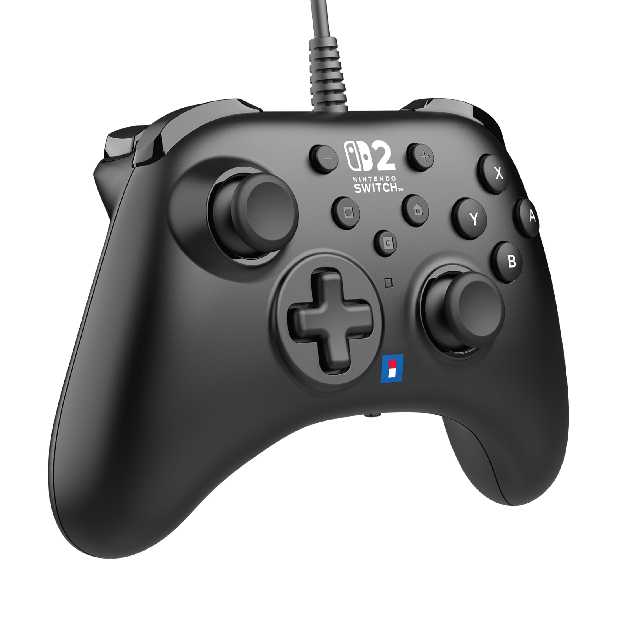 HORI Manette filaire HORIPAD Turbo (Noir) pour Nintendo Switch 2 – Sous licence officielle Nintendo