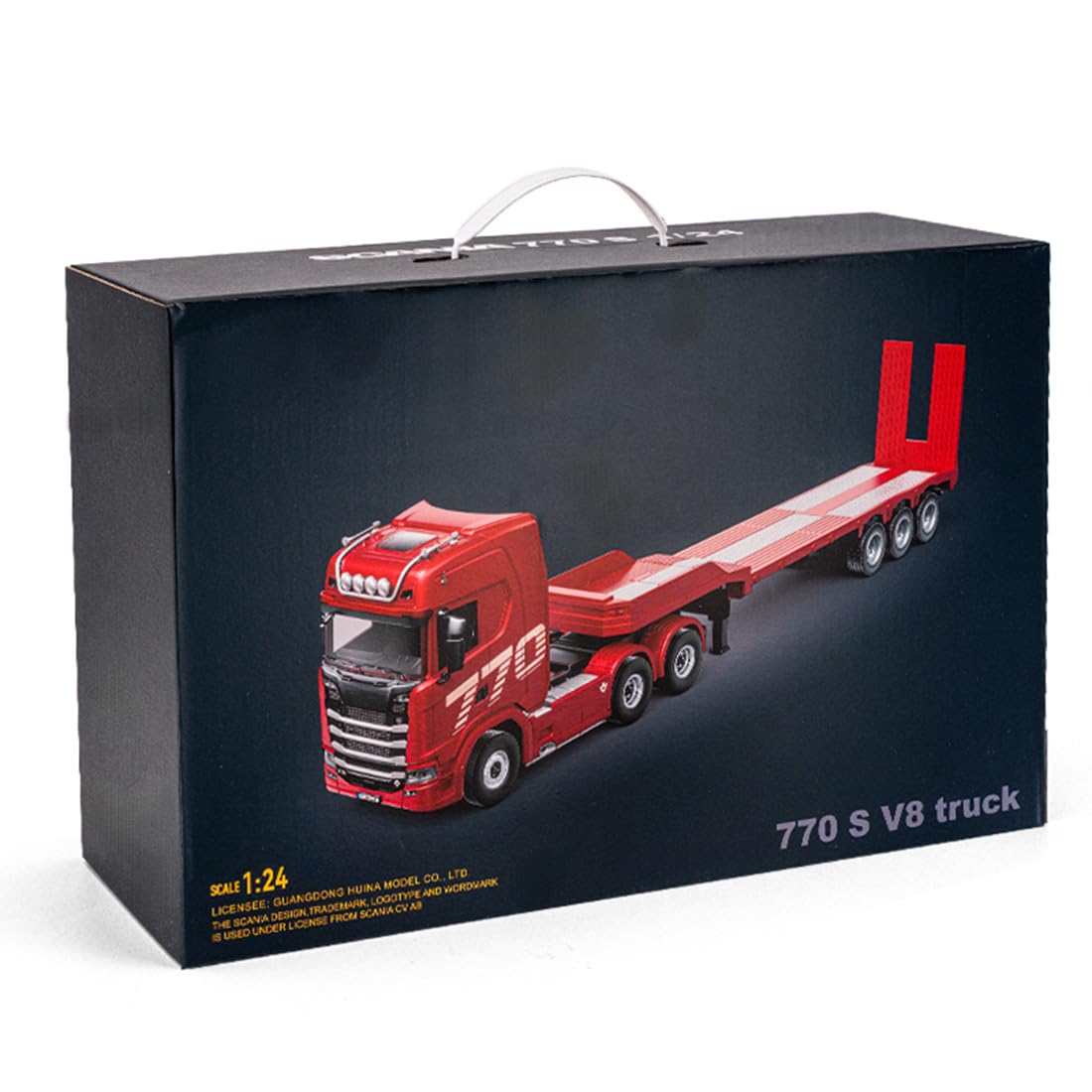 Amazon.co.jp: 1/24スケール RC 770S トラック（トレーラー付き）、2.4