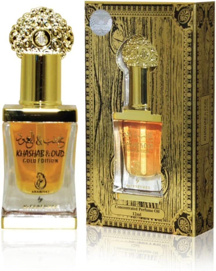 Budget | MY PERFUMES KHASHAB & OUD GOLD EDITION from ARABIYAT, Non Alcoholic Concentrated Perfume Oil or Attar for Unisex, 12 ml 2026