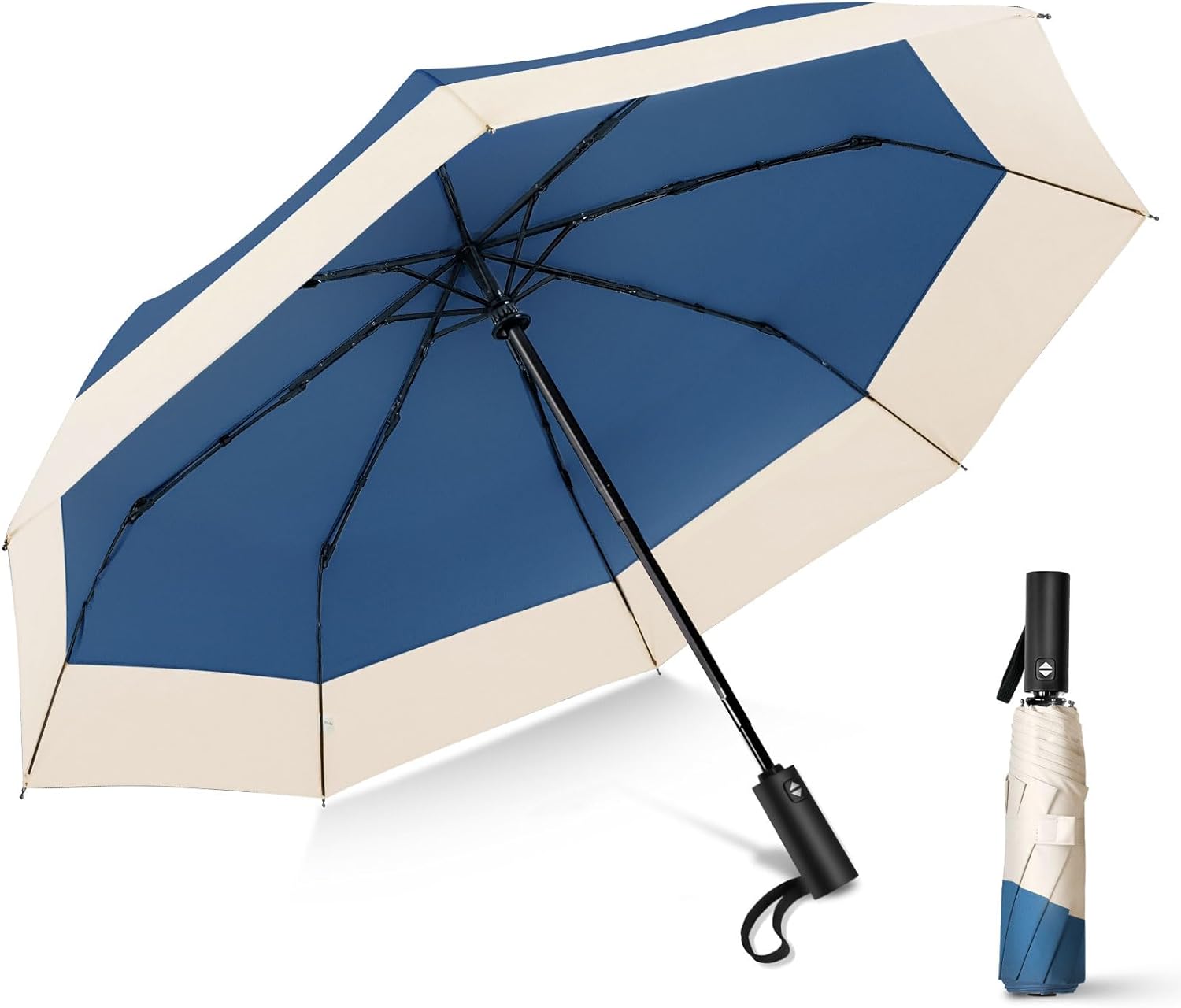 LEAGERA Compact Small Travel Umbrella (Beautiful, Collapsible&Automatic), Portable