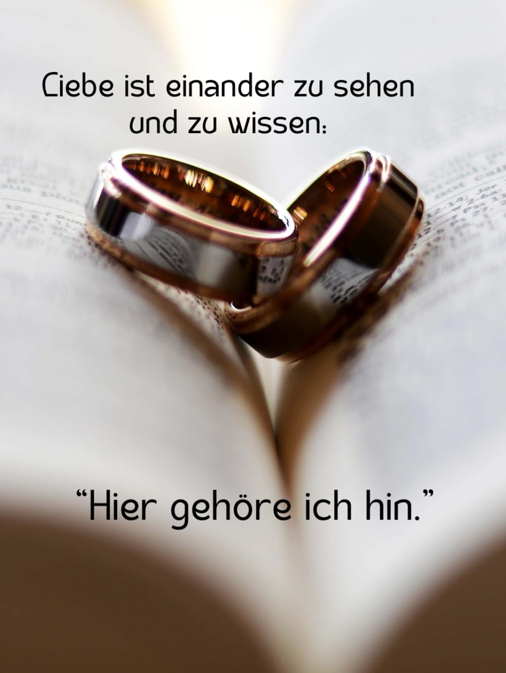 Unsere Verlobungsfeier: Liebe ist einander zu sehen und zu wissen: “Hier gehöre ich hin.”