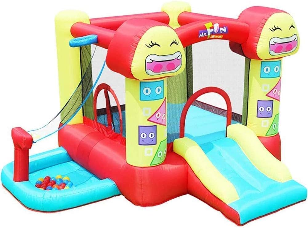 FBITE Castillos hinchables, Parque Infantil Inflable, Valla de Juego Inflable para niños, trampolín Inflable con tobogán para niños, Juguetes Deportivos interesantes
