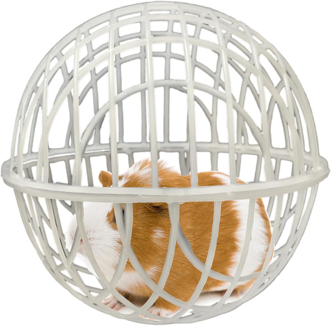 7.8" Ball-Shaped Movable Pigeon Chick Coop, Little Rabbit Duck Guinea Pig Safe Walking Net,Preventing Dog Bites, Predation by Eagles Wolves Cats Eagles, Pet Safety Cage