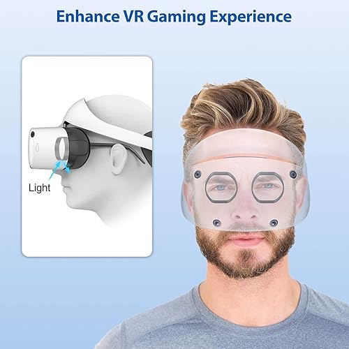 Miniatura 5 de PECOOVR Protector espaciador de gafas para PSVR 2, un par de lentes antirrayones adaptador de anillo evita que los anteojos se rayen, compatible con