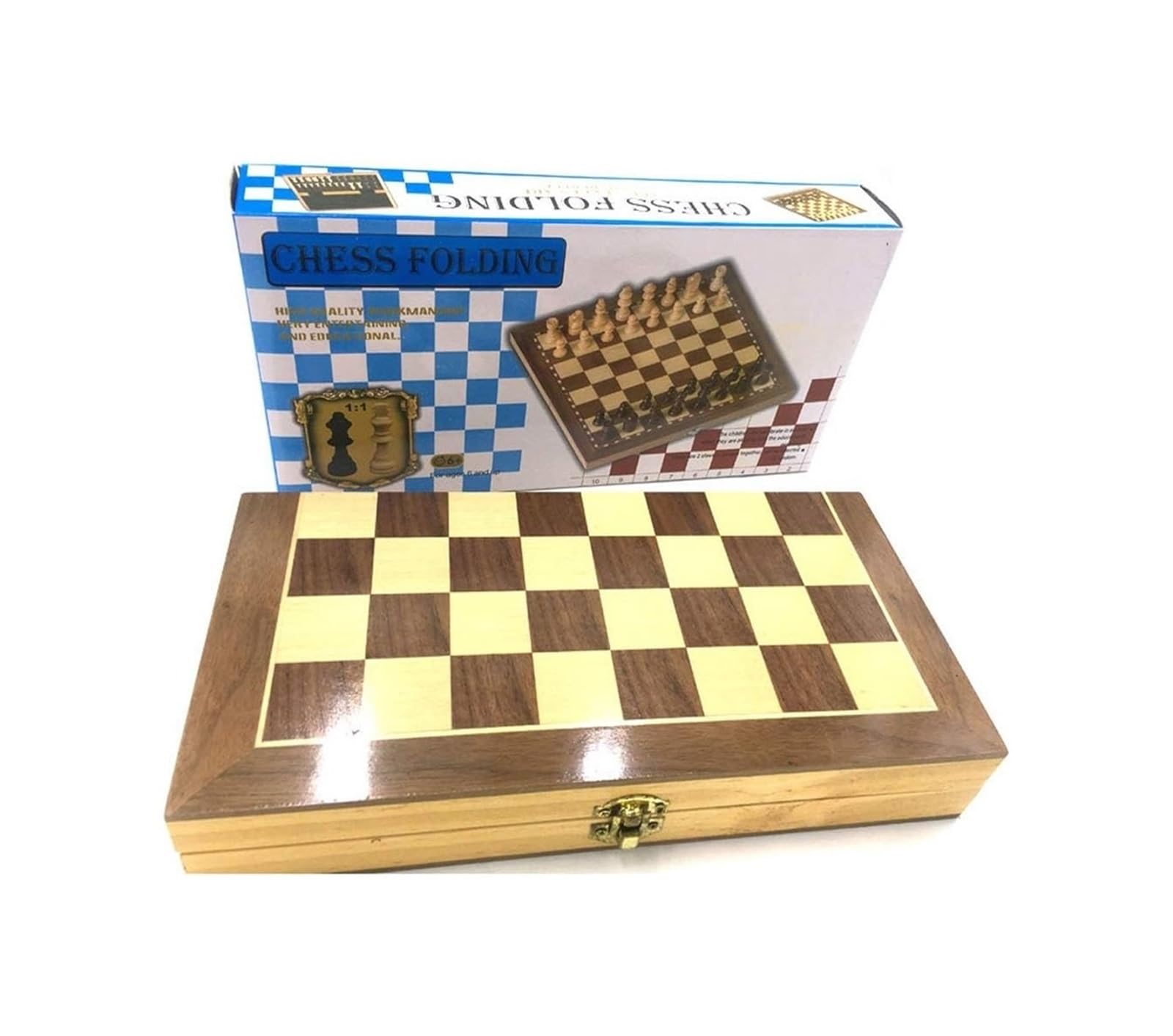Set Internazionale in Legno da Viaggio Pieghevole e Gioco for Bambini Adulti. Regali for o