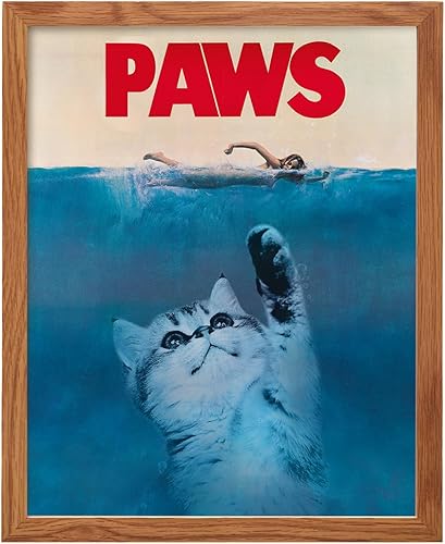 Vista 26 de Cat Wall Art & Decor - Cat Lover Gifts for Women Funny - Cute Kitty Poster 8x10 - Feline Decorations for Bedroom Bathroom - Kitty Kitten Home Decor