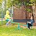 Amictoy Seesaw, Sit and Spin Teeter Totter, 3-Section Reinforced Frame for Enhanced Stability, Kids Outdoor Playground Equipment, Swiveling 360° Rotating for Ages 4-8, Safety Certified