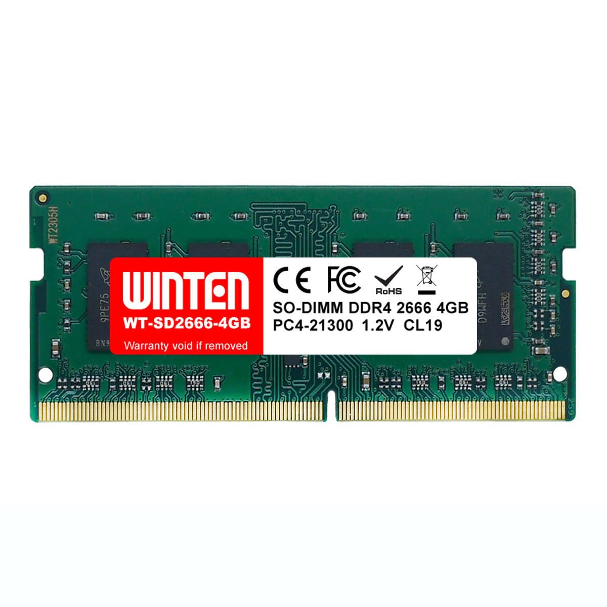 Amazon.co.jp: WINTEN Laptop Memory DDR4-2666 4 GB 260 Pin CL19 1.2