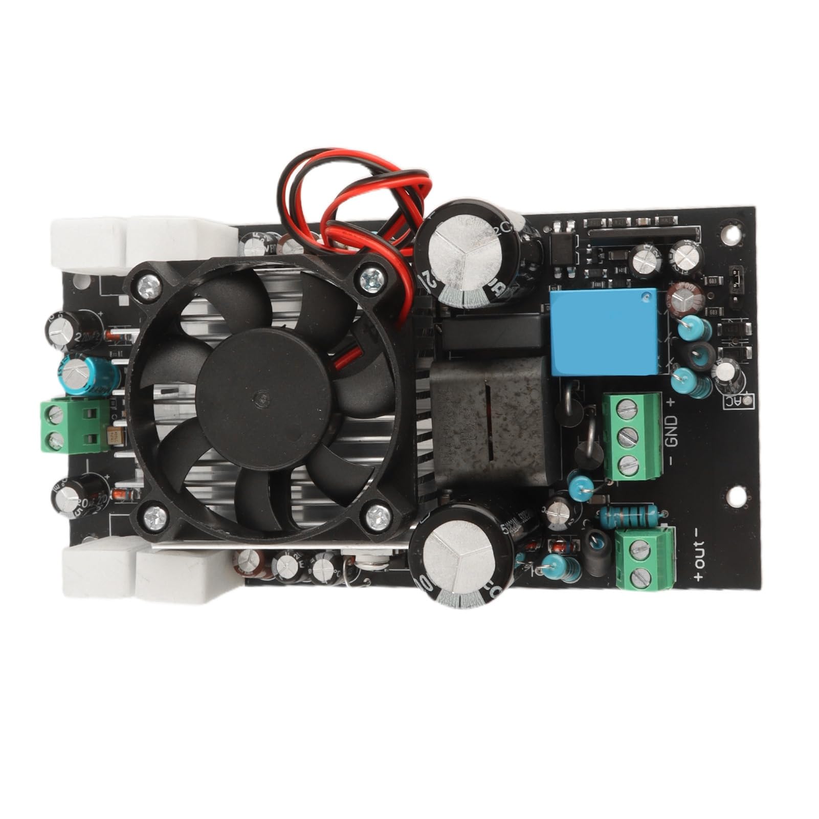 Annadue Scheda Amplificatore Digitale 1000W IRS2092S Chip HiFi Classe D Scheda Amplificatore di Potenza Full Range con Ventola di Raffreddamento