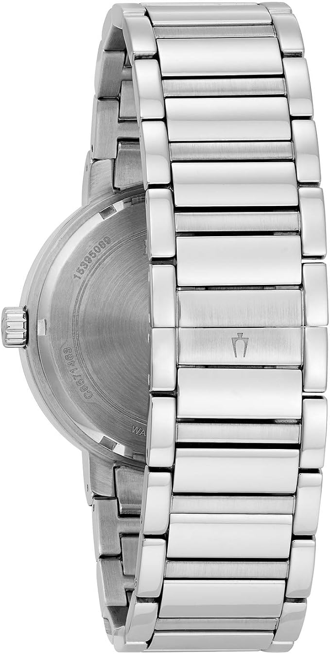 Amazon.com: Reloj 98C105 de Bulova, de acero inoxidable de color negro :  Ropa, Zapatos y Joyería