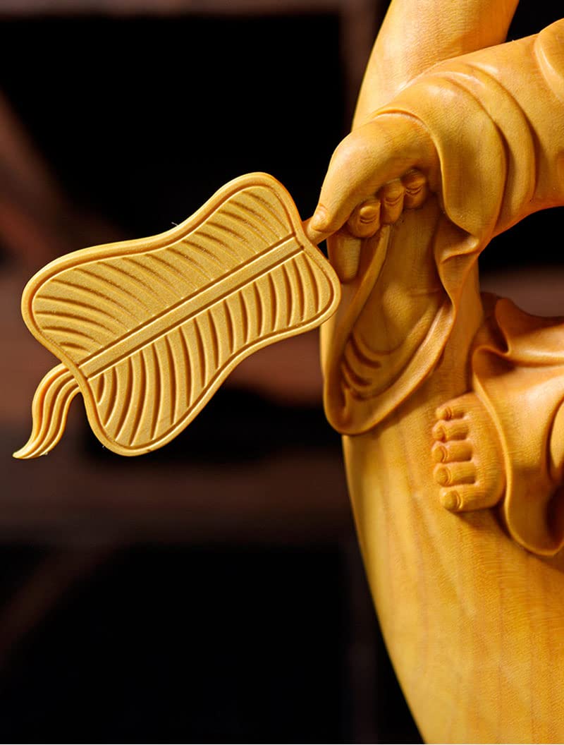 Amazon.co.jp: 仏像 木彫り 七福神 布袋 様 布袋さんの置物 柘植製