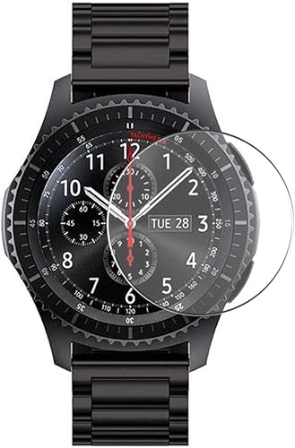 Paquete de 4 protectores de pantalla, compatible con Samsung Galaxy Gear S3 FrontierGear S3 Classic TPU Guard (no protectores de vidrio templado)
