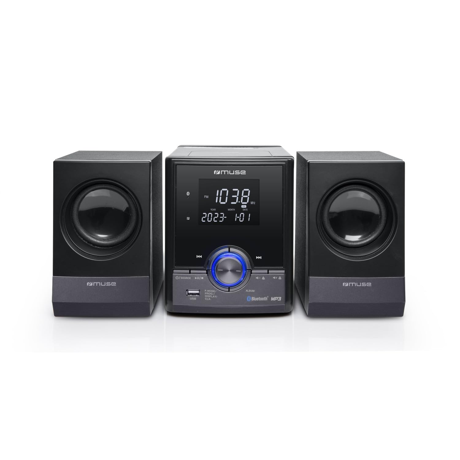 Micro Chaine CD Bluetooth Muse M-38-BT - 2 x 10W - CD, CD-R/RW, MP3 - Radio FM - Bluetooth - Port USB