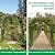 UrGROWA Outdoor Garden Arch Trellis, 87" H Large Garden Trellis for Climbing Plants, Metal Plant Support Trellis Archway Arbor Tunnel Large Trellis for Vegetables Plant Cucumber Trellis