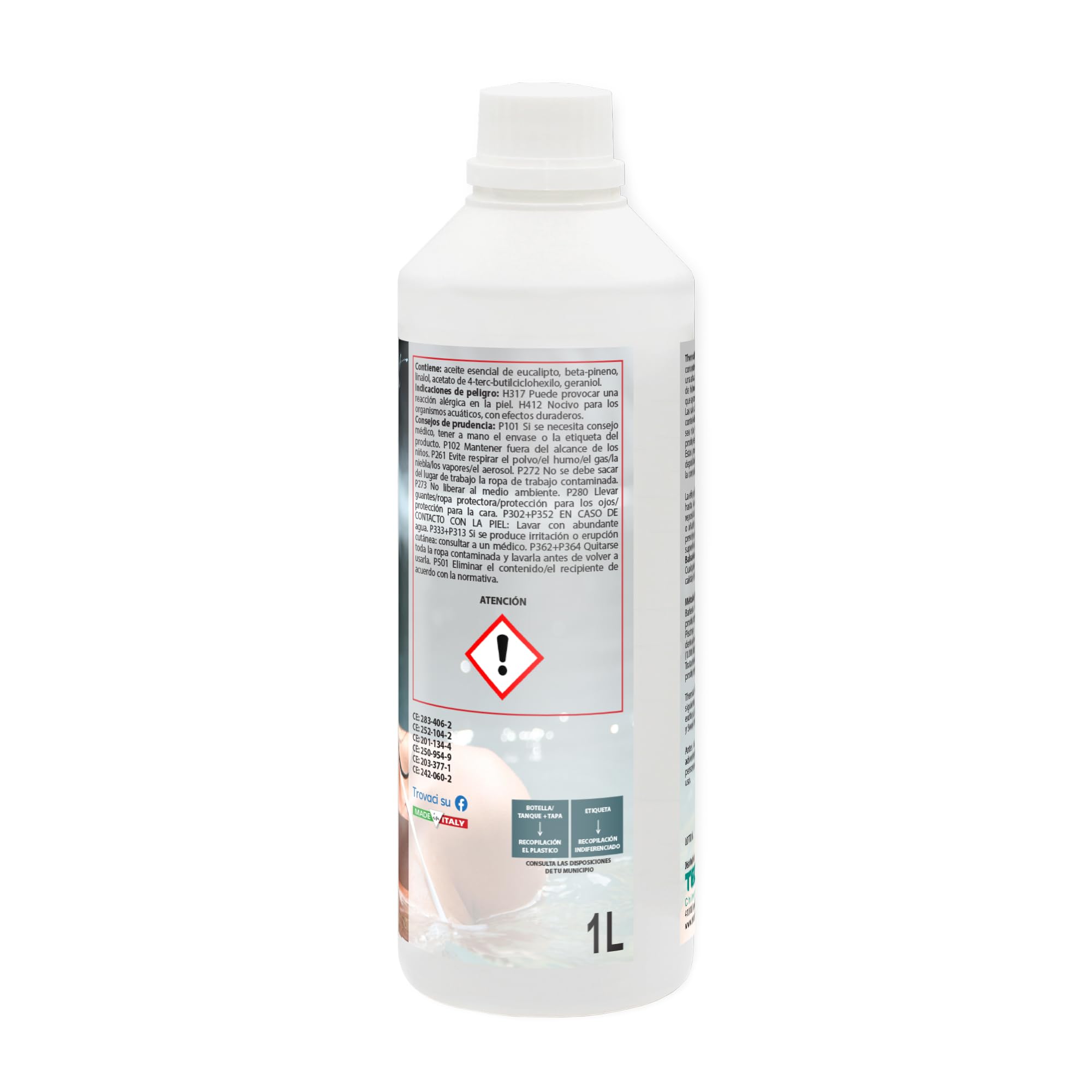 Thermal Bath SET Ossigeno Attivo past 20gr, 1,2Kg + 2pz Aqua Balsamic 1Lt | Ossigeno Attivo Pastiglie 20gr e Acqua Termale con Sali Minerali al Profumo Mentolato, Ideale per Piscina e Spa Idromassaggio