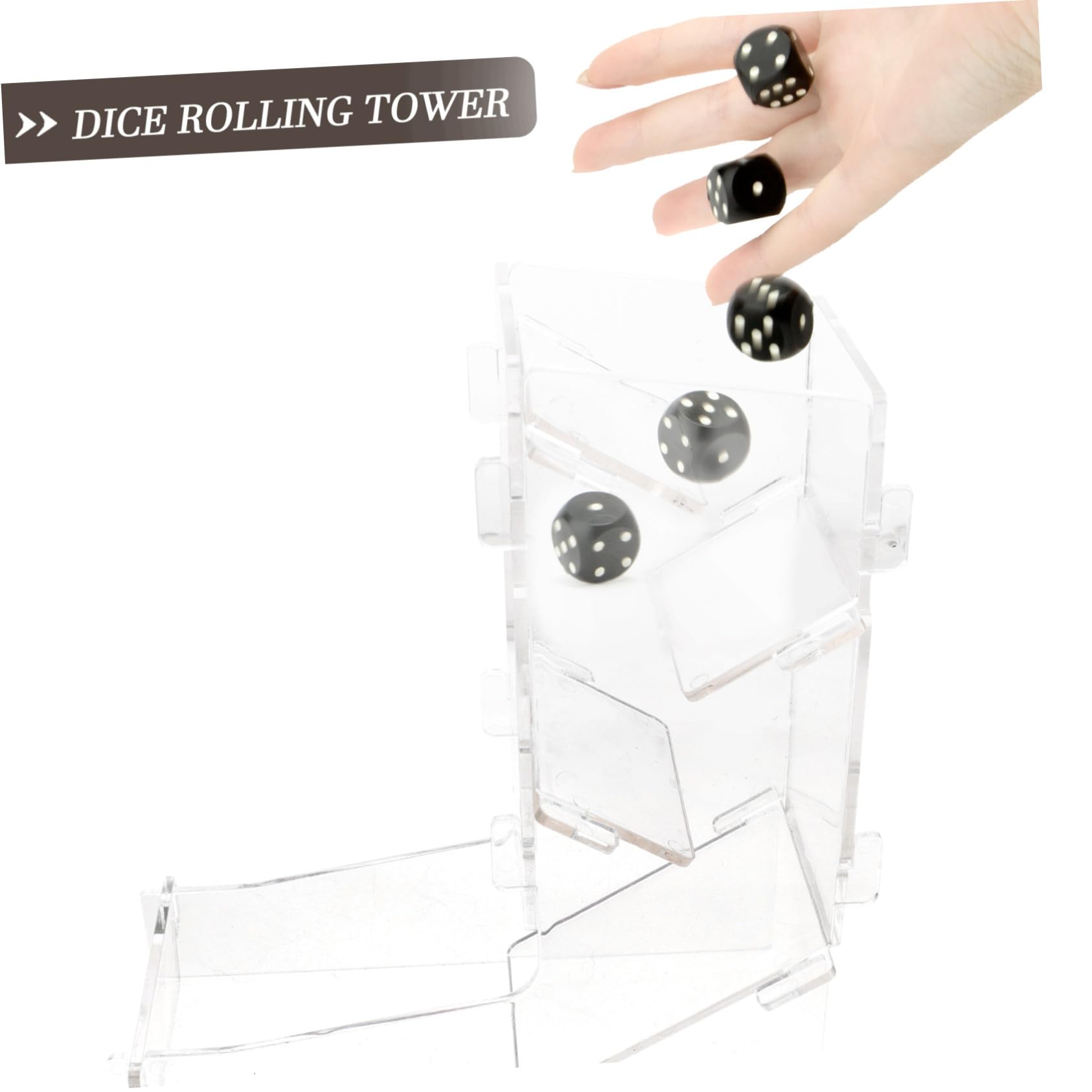 Tour à Dés Pratique en Acrylique 1 Pièce, Accessoire Jeu de Rôle