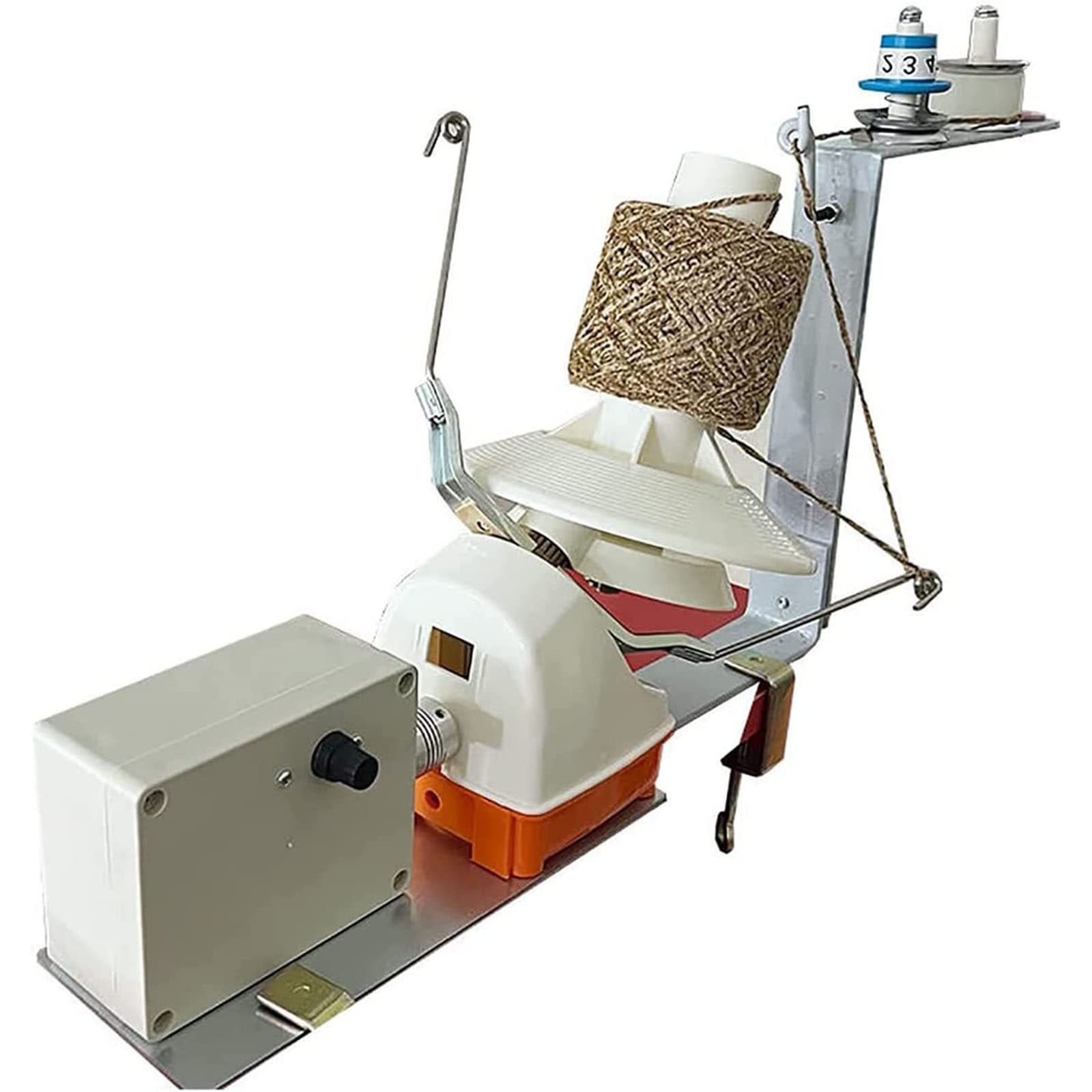 Bobinador Automático De Perilla De Hilo, Bobinador De Lana con Guía De Hilo, Bobinador De Perilla De Hilo De Nylon con Capacidad Máxima De Bobinado De 150g, Bajo Ruido, Velocidad Ajustable