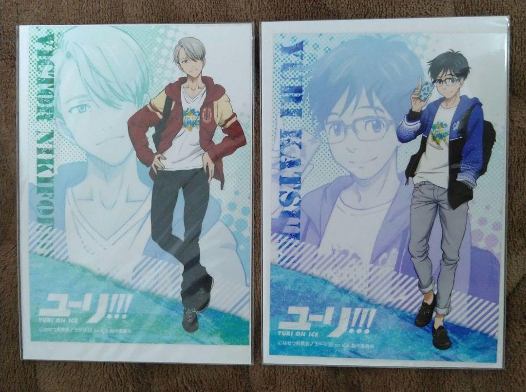 ユーリ!!! on ice 複製原画 2枚セット 勝生勇利 ヴィクトル Amazon.co.jp: ユーリ on ICE、ヴィクトル、勝生勇利、ブロマイド