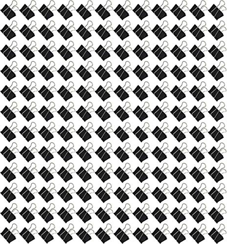 Bambalio Clips para carpetas de 32 mm, color negro, juego de 12 docenas (paquete de 144)
