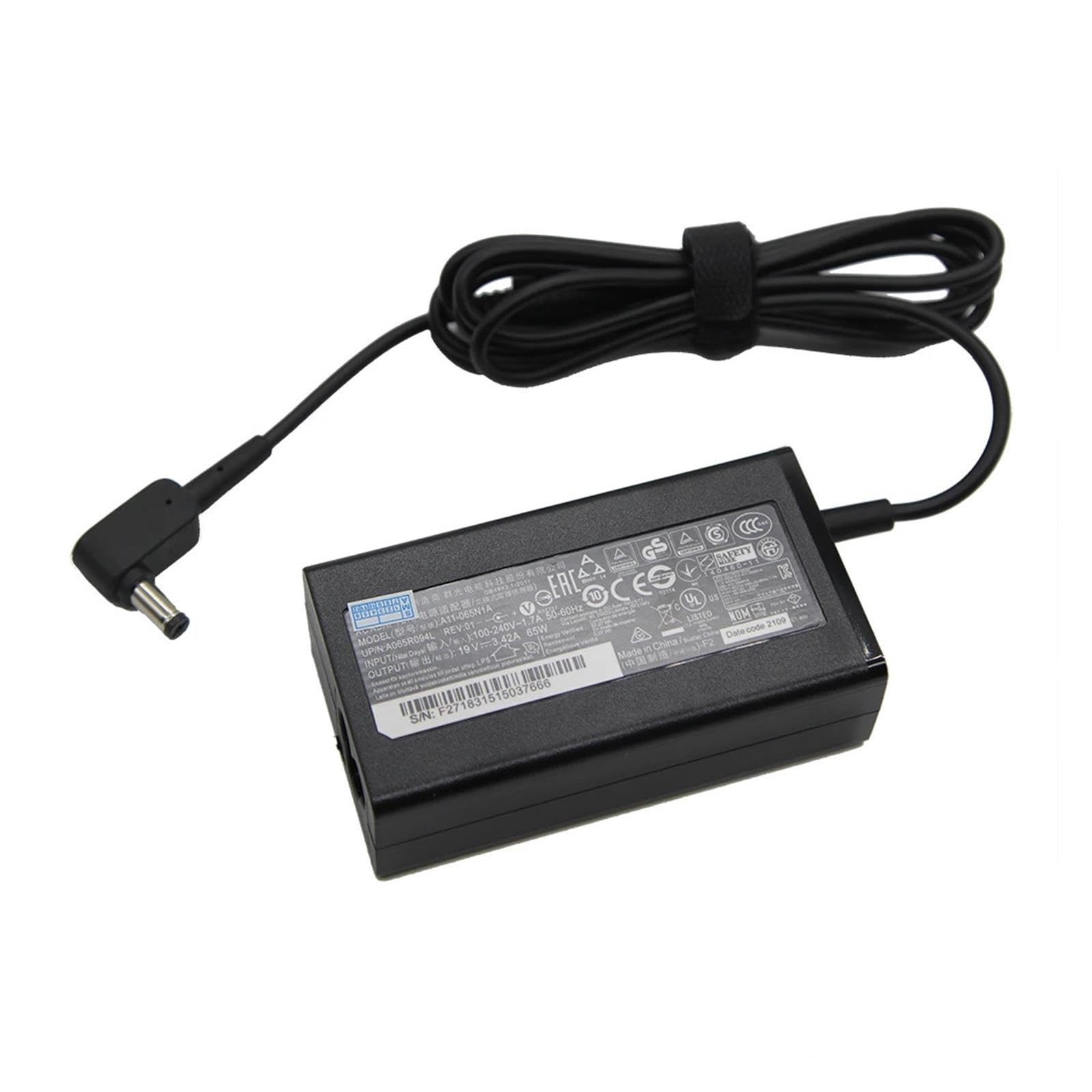 Caricatore Adattatore 19 V 3,42 A 5,5 * 1,7 Mm 65 W, Compatibile For Acer, Aspire 5315 5630 5735 5920 5535 5738 6920 7520 PA-1650-86 S3 E15 Alimentatore(With BR plug)