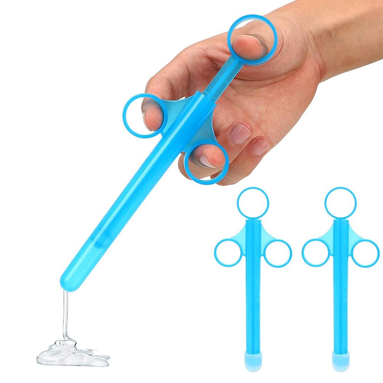 Applicatore Per Lubrificante Portatile, Siringa Riutilizzabile In ABS, 2 Pezzi, Con Scala E Tappo - 6