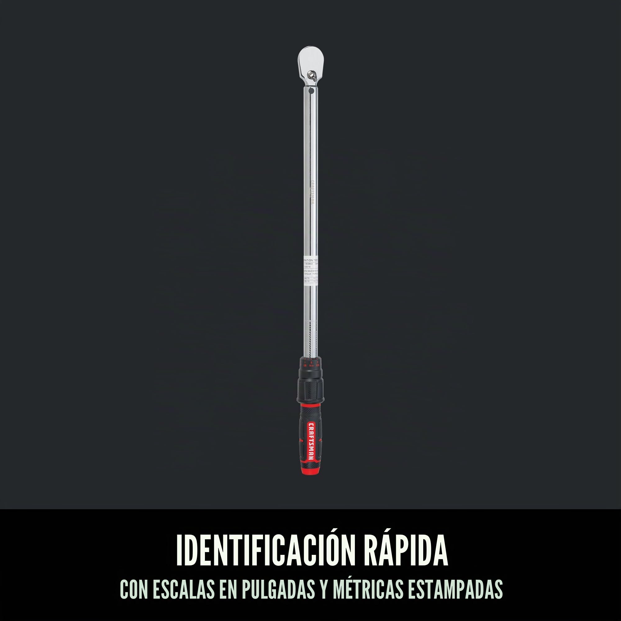 CRAFTSMAN Llave dinamométrica, unidad de 1,27 cm, 50-250 FT-LB (CMMT99434)