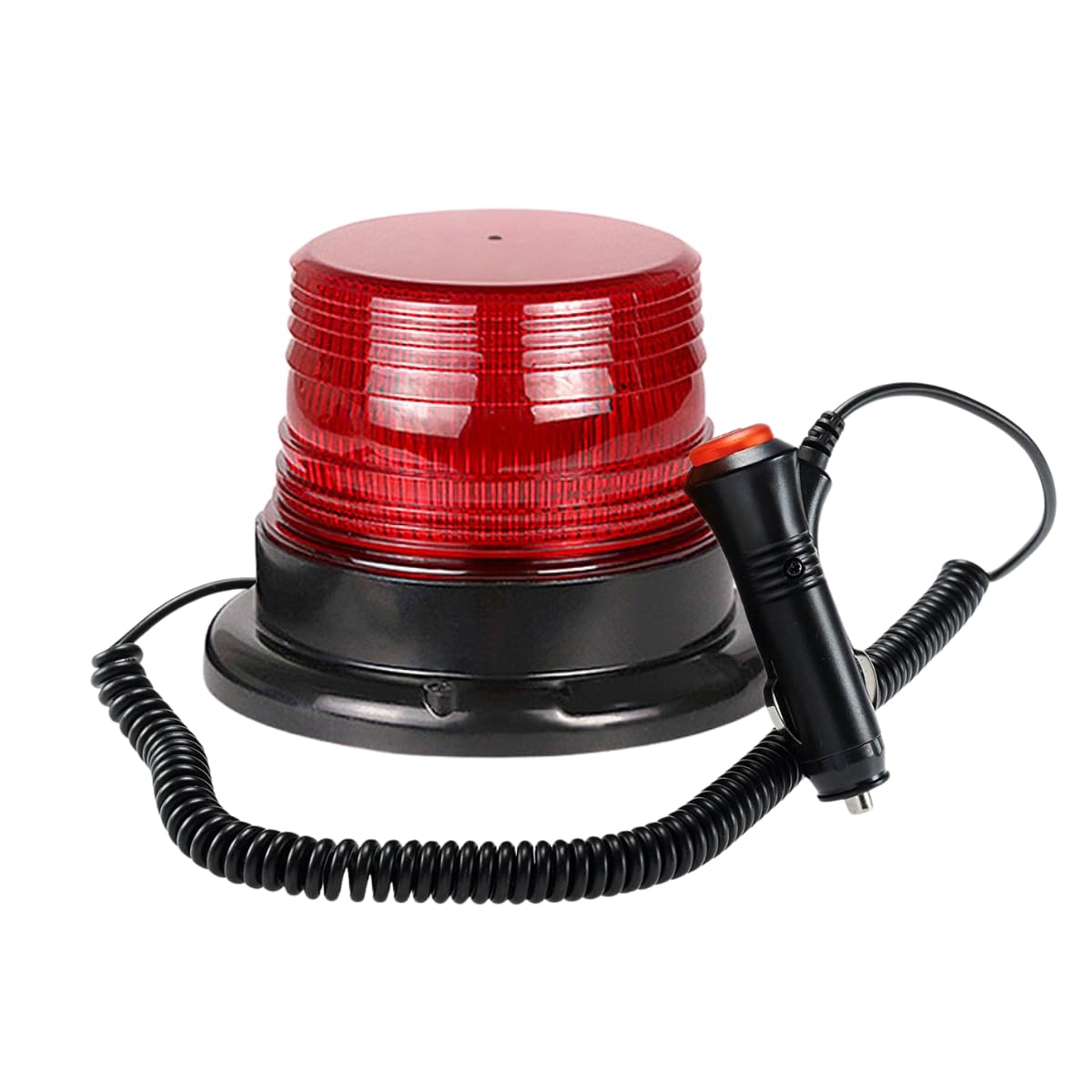 Giroflex LED Strobo Vermelho, 12V e 24V, com Imã, Alta Potência, Luz de Emergência