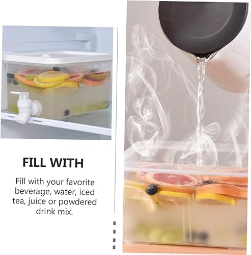 Miniatura 4 de 1 hervidor frío con dispensador de bebidas de plástico de dragón, jarra de plástico, botellas de vidrio para refrigerador, hervidor de agua