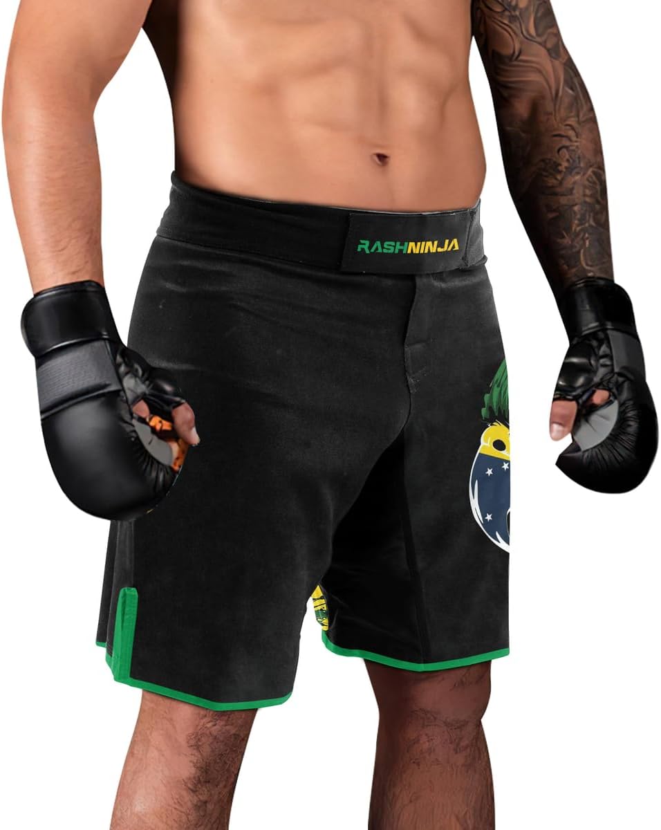 Patriot Men's MMA Shorts for Training & Grappling - Fight Shorts for Jiu Jitsu BJJ - Muay Thai Shorts