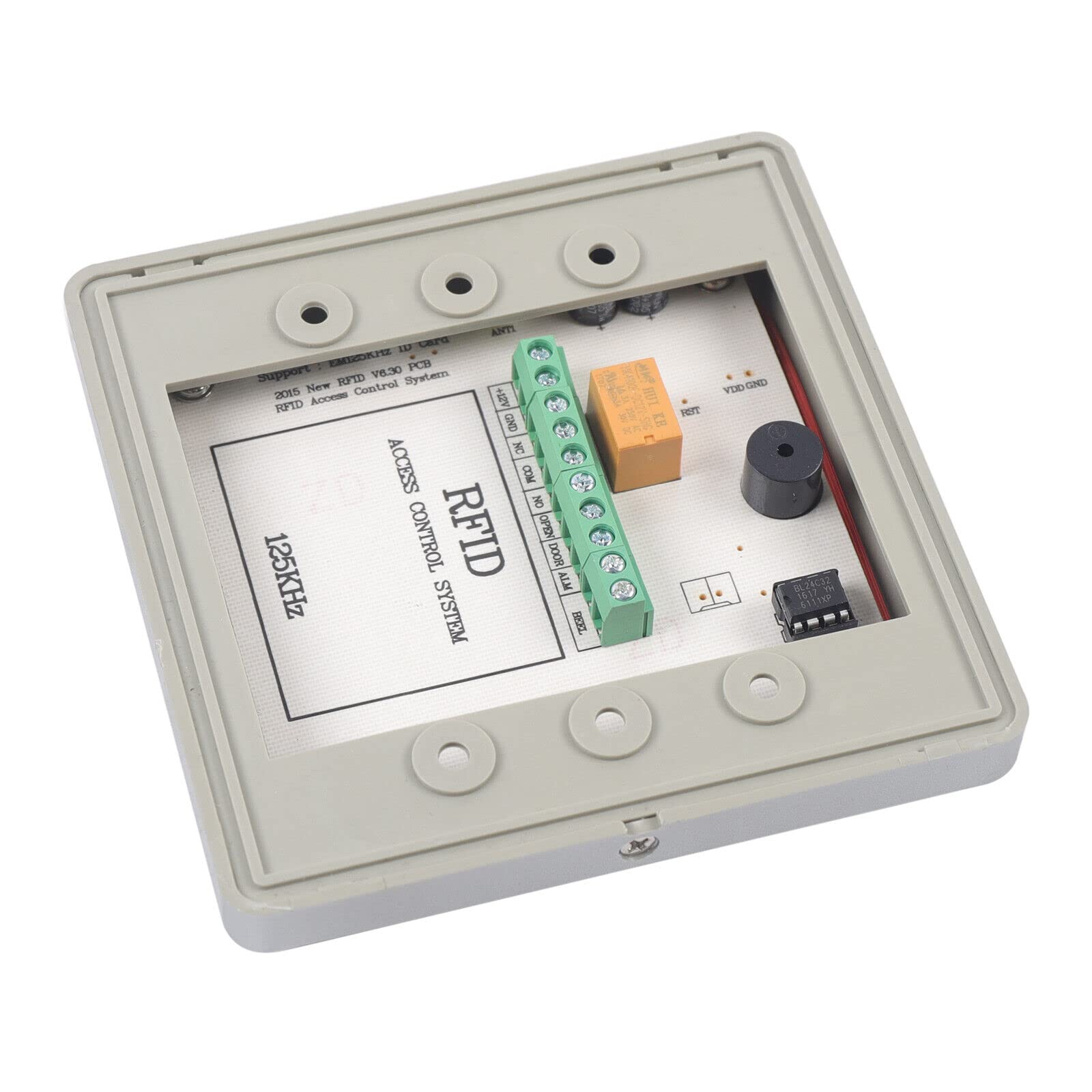Chiudiporta automatico con funzione di bloccaggio, azionamento elettrico della porta da 24V, apriporta elettrico, chiudiporta per porte oscillanti con 2 x telecomando e pulsante a pressione + 5 x