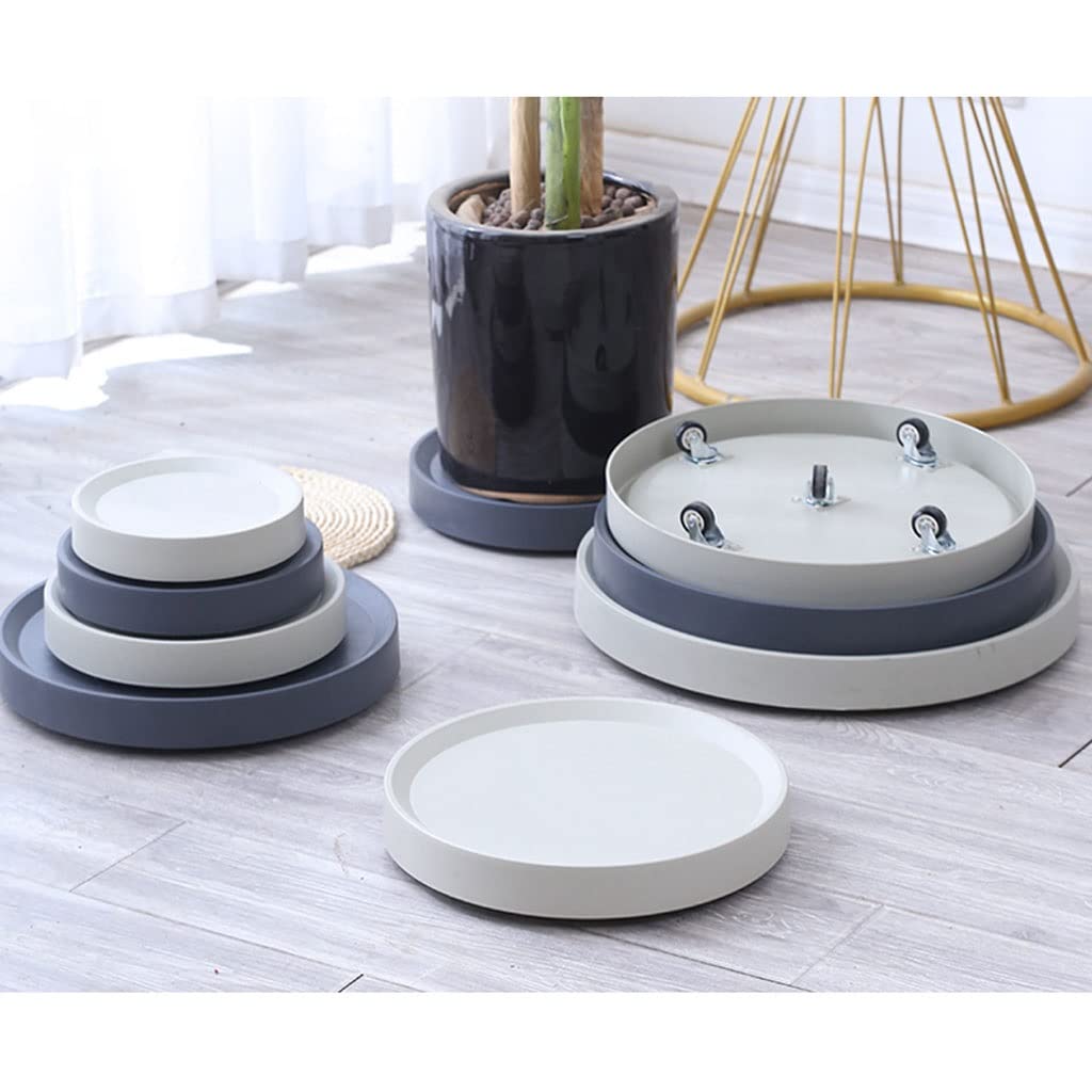 Support pour Plantes de Forme Ronde, Plateau pour Plantes, Chariot pour Plantes avec roulettes faciles à déplacer, Roues Invisibles, Support pour Plantes avec roulettes,