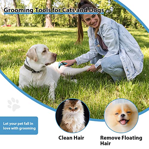 MAIKEHIGH Hundebürste Katzenbürste, Unterfellbürste Katze Hunde, Katzenkamm Fellpflege für Kleine Hunde und Katzen mit Kurzen Haaren (M)