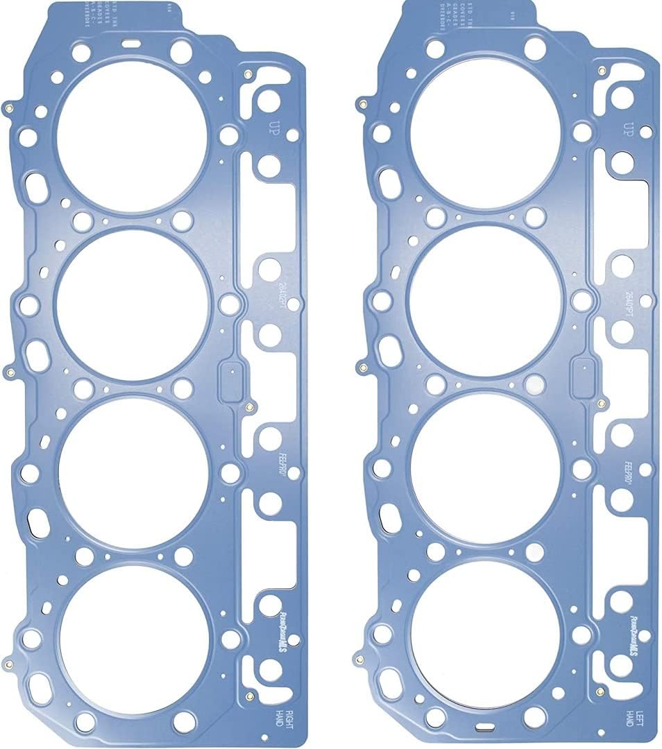 Head Studs & Both Head Gaskets kit Compatible with 2004-2007 Duramax 6.6L LLY LBZ Diesel. Type B