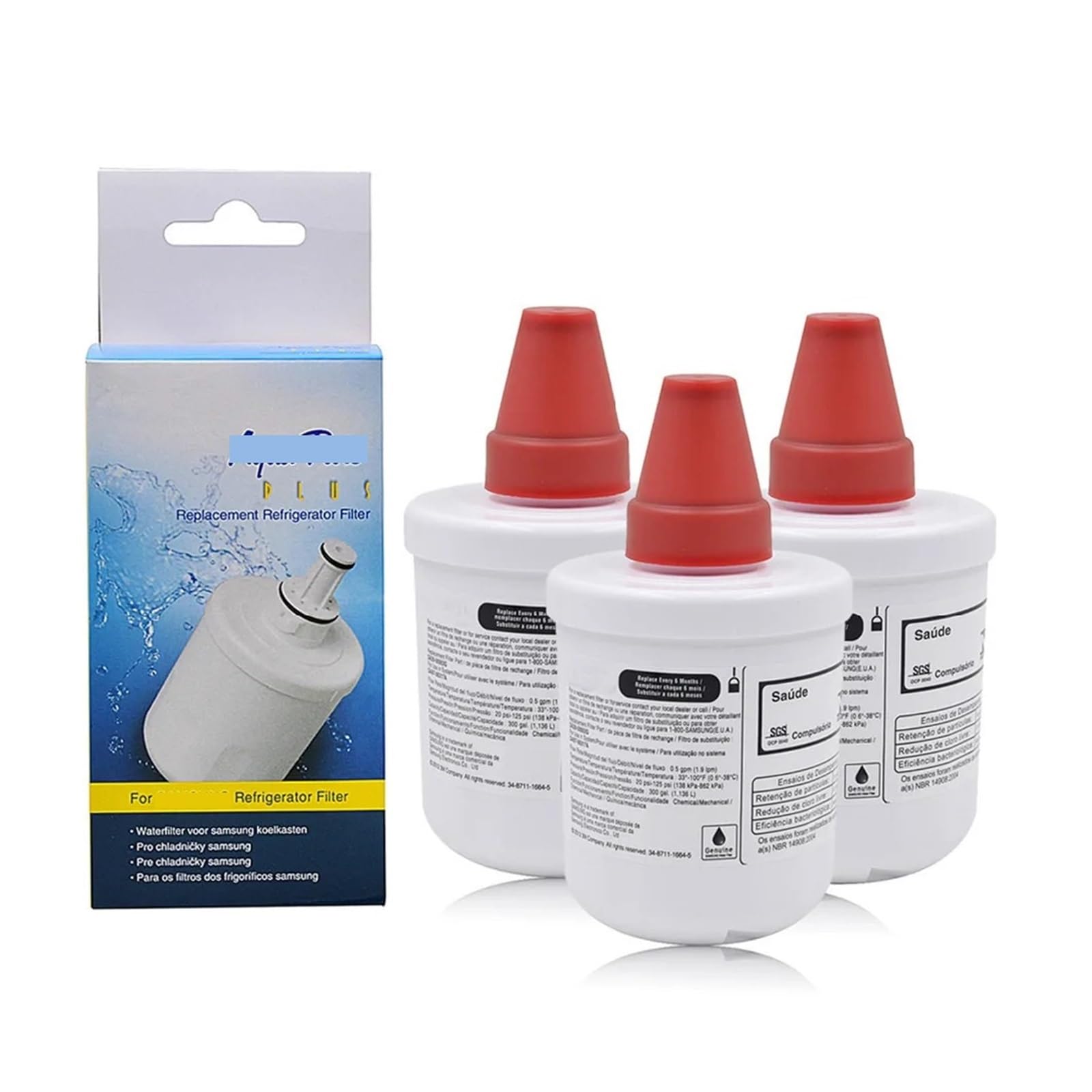 3PCS Filtr Wody Do Lodówki, Oczyszczacz Wody, Filtr, Kompatybilny Z Samsung DA29-00003G, Akcesoria Zamienne Do Lodówki