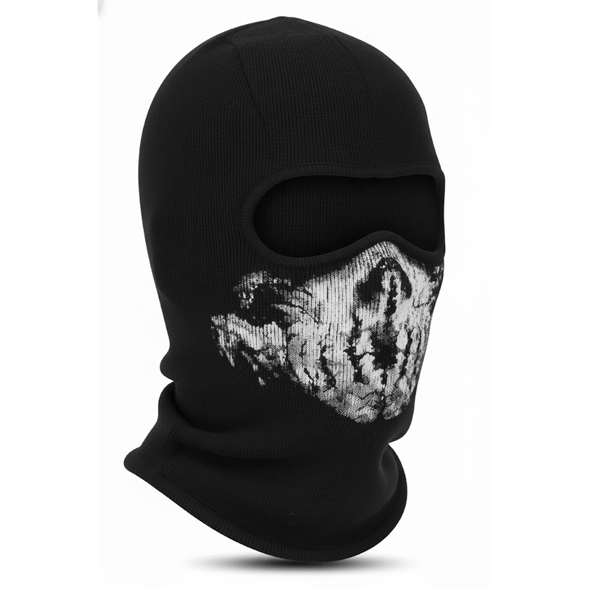 CoolChange Sturmmaske mit Totenkopf | Motorradmaske für COD Fans | Schwarz