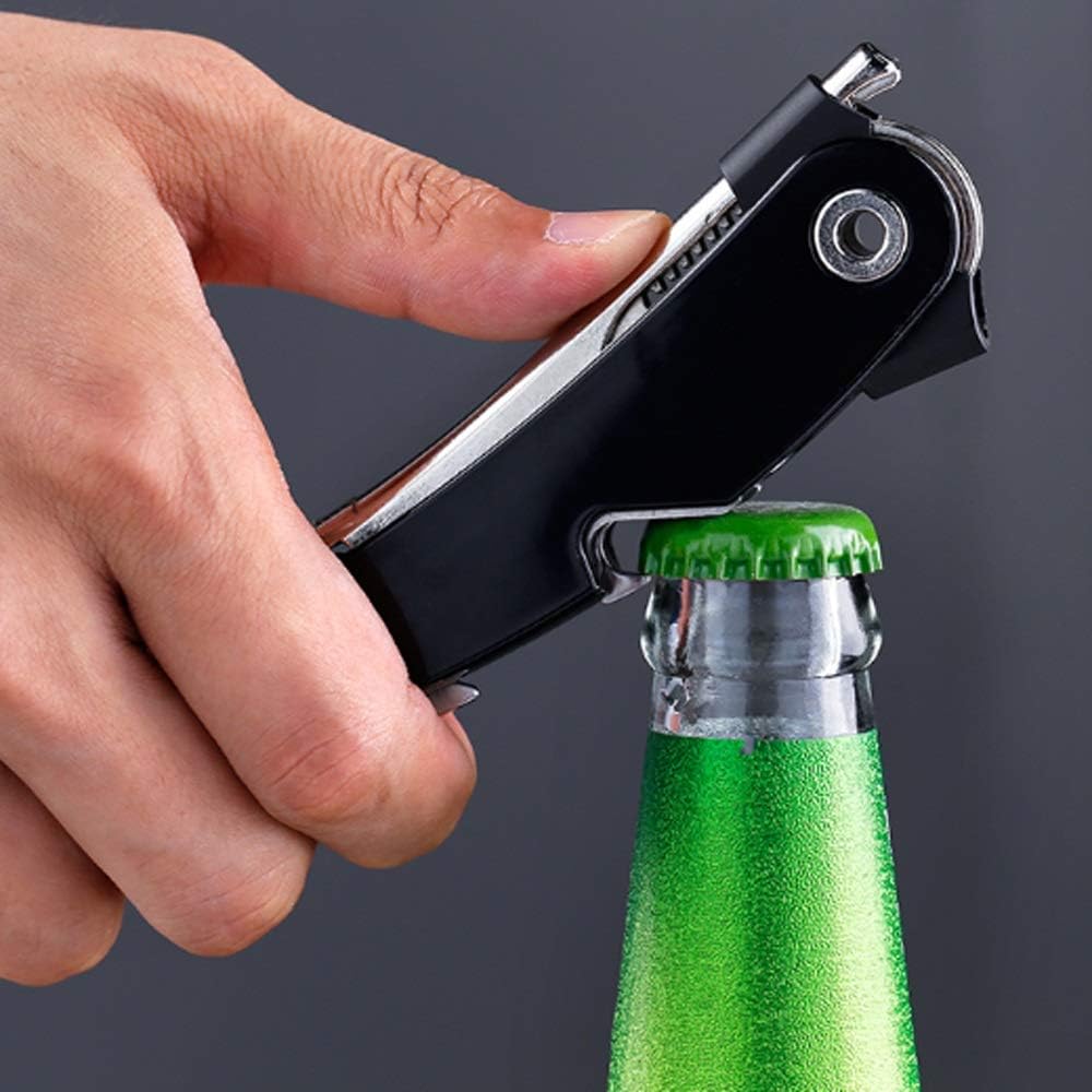 Multi-Purpose Wine Bottle Opener Manual Bottle Opener Household Beer Screwdriver Screw Cap Can Opener