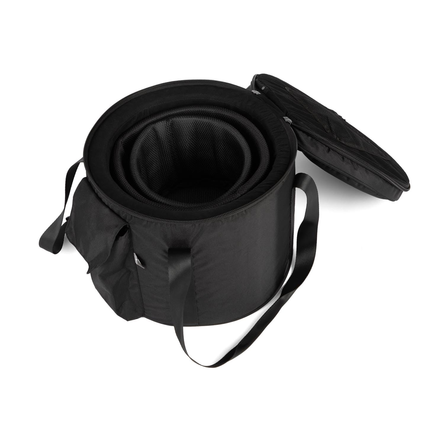Bodhi Custodia imbottita per campana tibetana di cristallo Ø 30,5 cm | Custodia extra spessa per campana del suono al quarzo | Custodia per Crystal Singing Bowl | Tasca esterna per bacchette