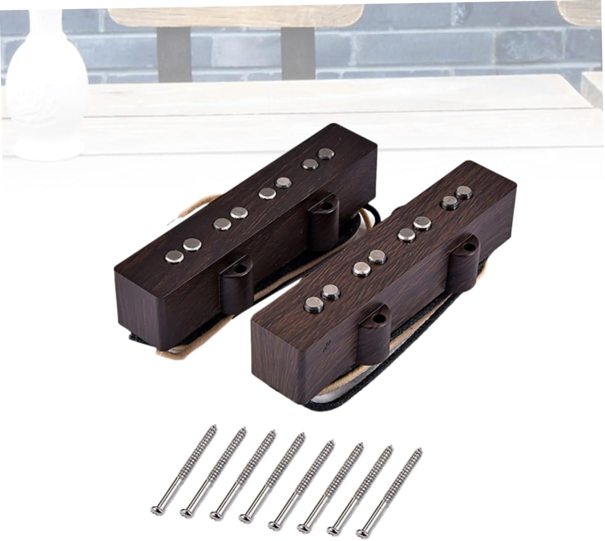 LIFKOME 纹 颈 桥 拾音 ギター用の耐久性の 換 用ネジ付き ロフォニクス 制の めの ング済み