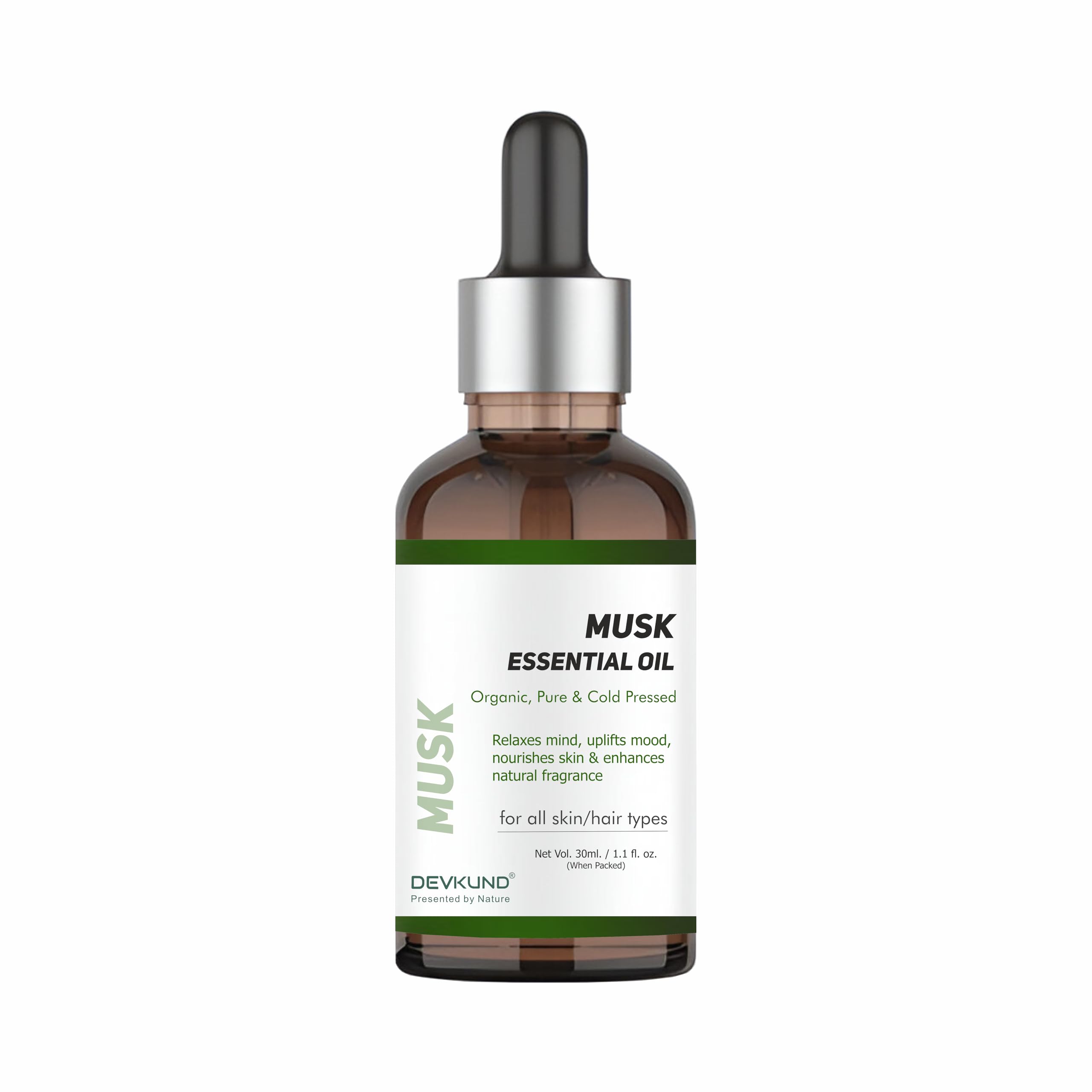 Devkund Presented by Nature Musk Oil 30ml – 100% Pure & Natural Essential Oil for Aromatherapy, Relaxation, Skin & Hair Nourishment, Stress Relief, Unisex-image-41
