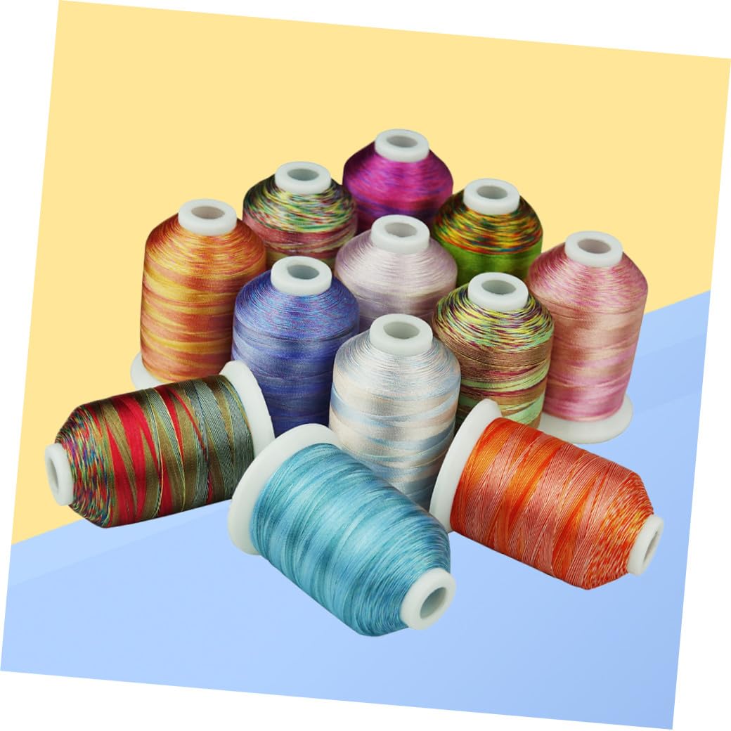NUOBESTY 3 Series Hilo De Bordar Cross Stitch Embroidery Thread A Granel Hilos Acolchado Tela Hilo De Coser Kit De Coser Cruz Hilo De Bordado Hilo Para Bordar Por Computadora 12 Rollos*3
