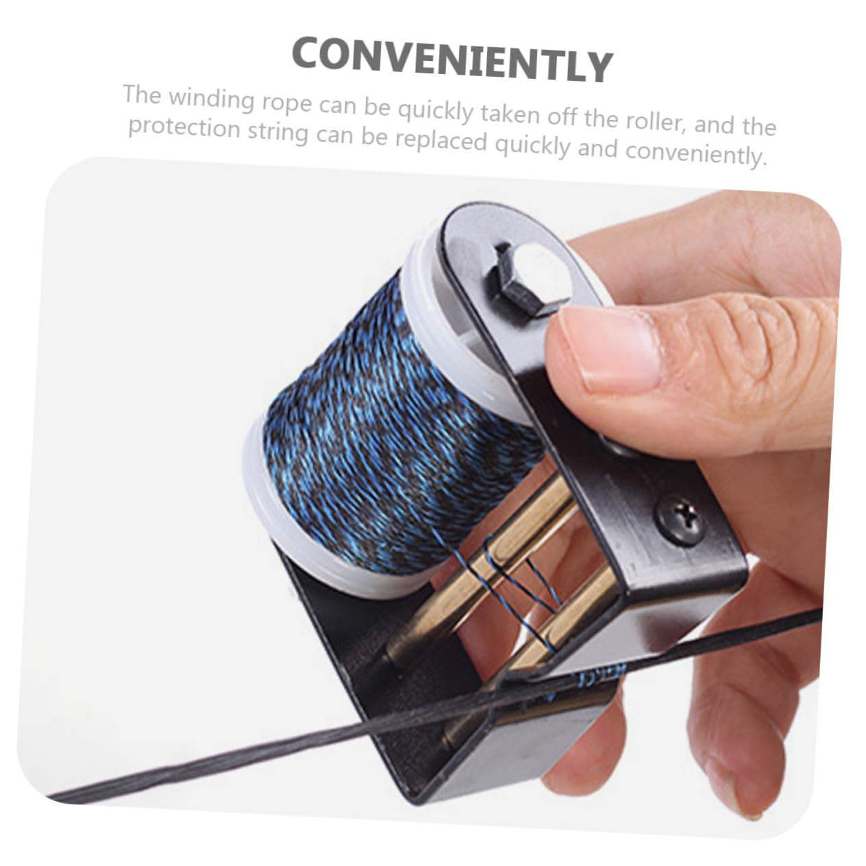 FOYTOKI Serving String Bowstring Winder Portable Thread Winder Mini Bowstring Winder Bowstring Accessory for Recurve