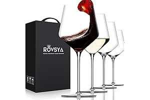Crystal Red Wine Glasses for Enhanced Wine Tasting