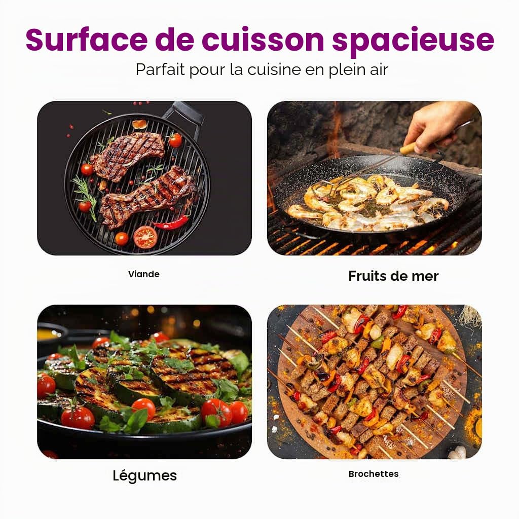vidaXL Grille de Barbecue 50 x 35 cm Acier Inoxydable Argenté