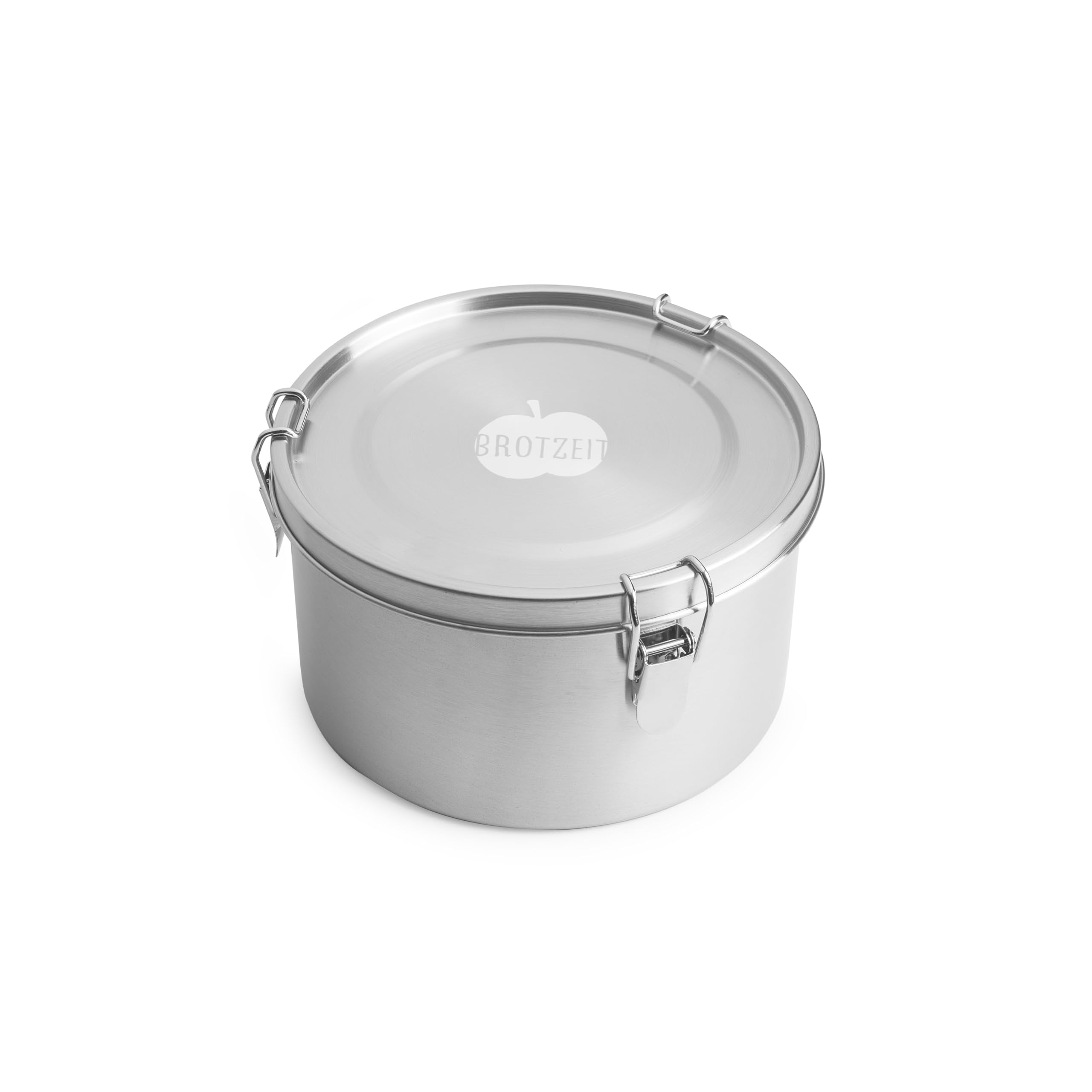 Brotzeit Klick & Bow - Fiambrera hermética (acero inoxidable, 1,8 L)