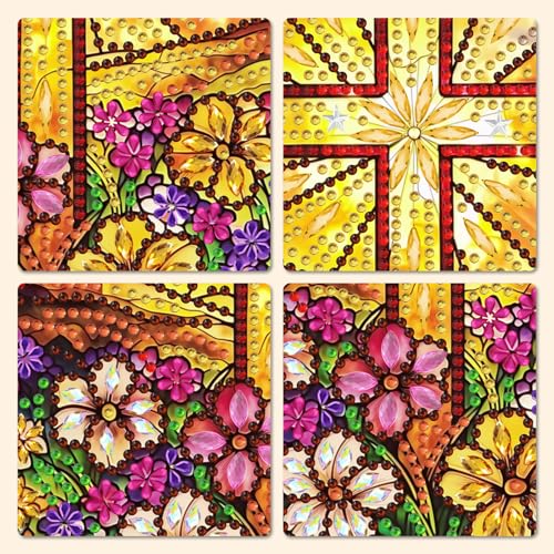 Kit d'art chrétien de diamant de Pâques suspendu attrape-soleil - 2