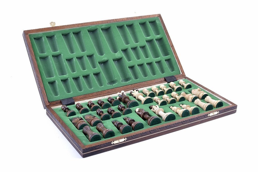 Wegiel Schach Set - Konsul Schachfiguren und Brett - Europäisches Holzhandwerk