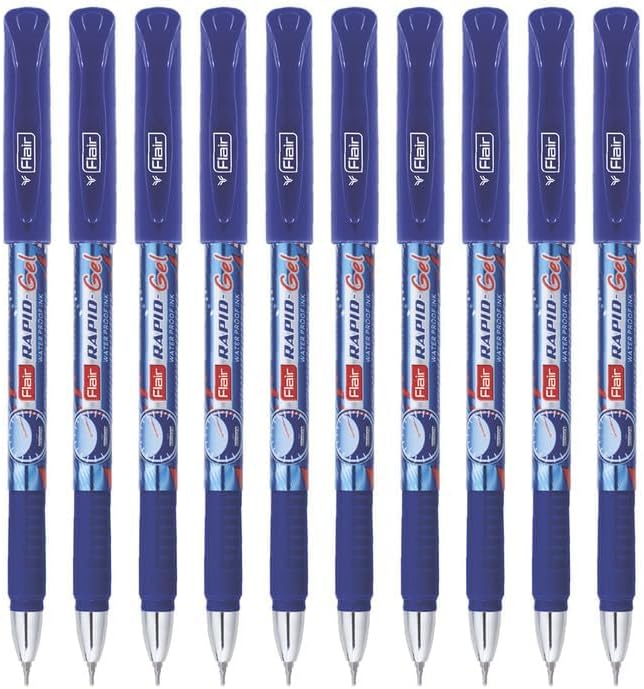 Flair Super Smooth Rapid Gel Pen Tip Size 0.5 mm Comfortable Grip