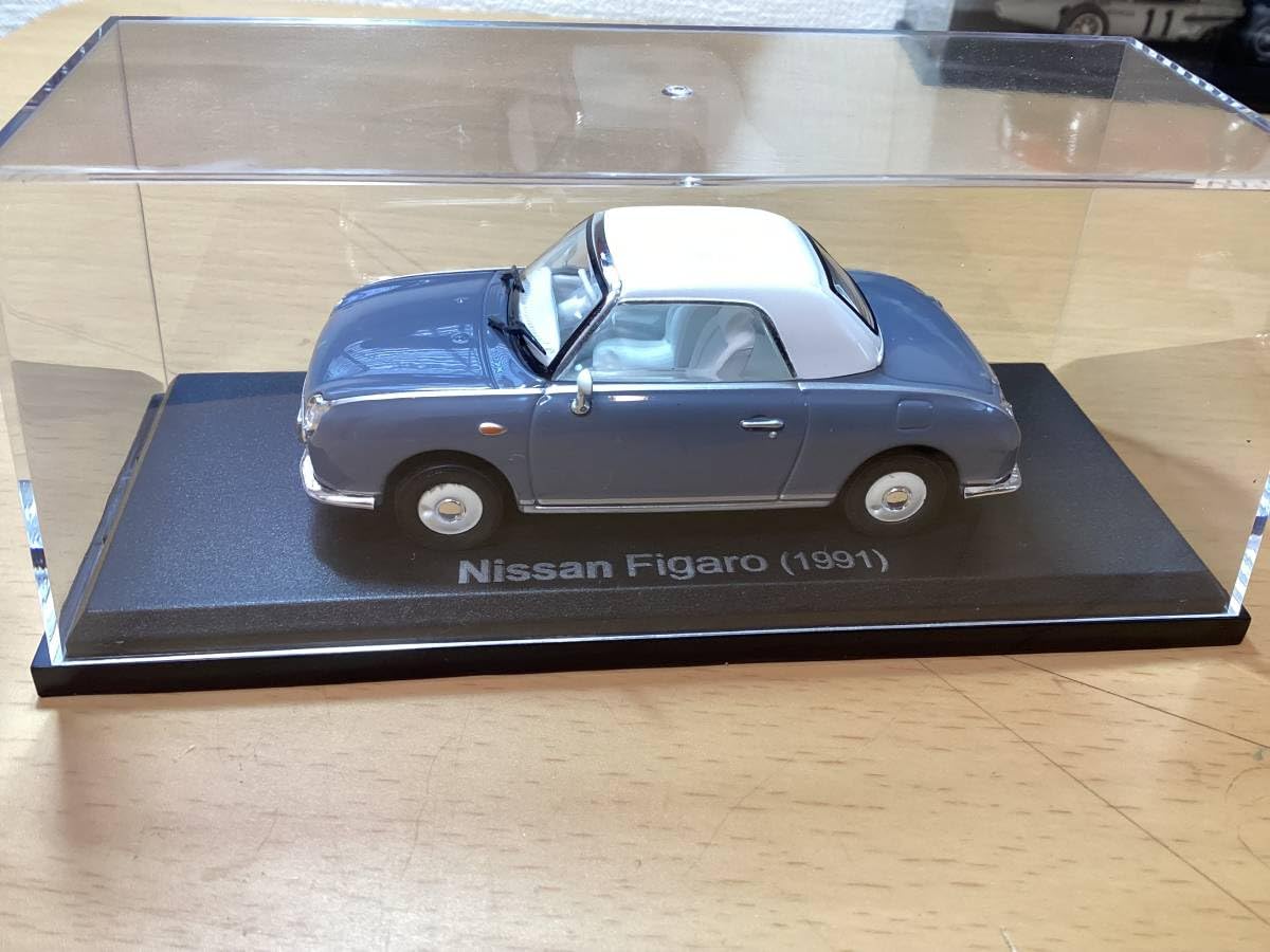 アシェット 国産名車プレミアムコレクション 日産フィガロ (FK10) 1991 ☆日産 フィガロ（1991） 1/43アシェット国産名車コレクション☆ 日産