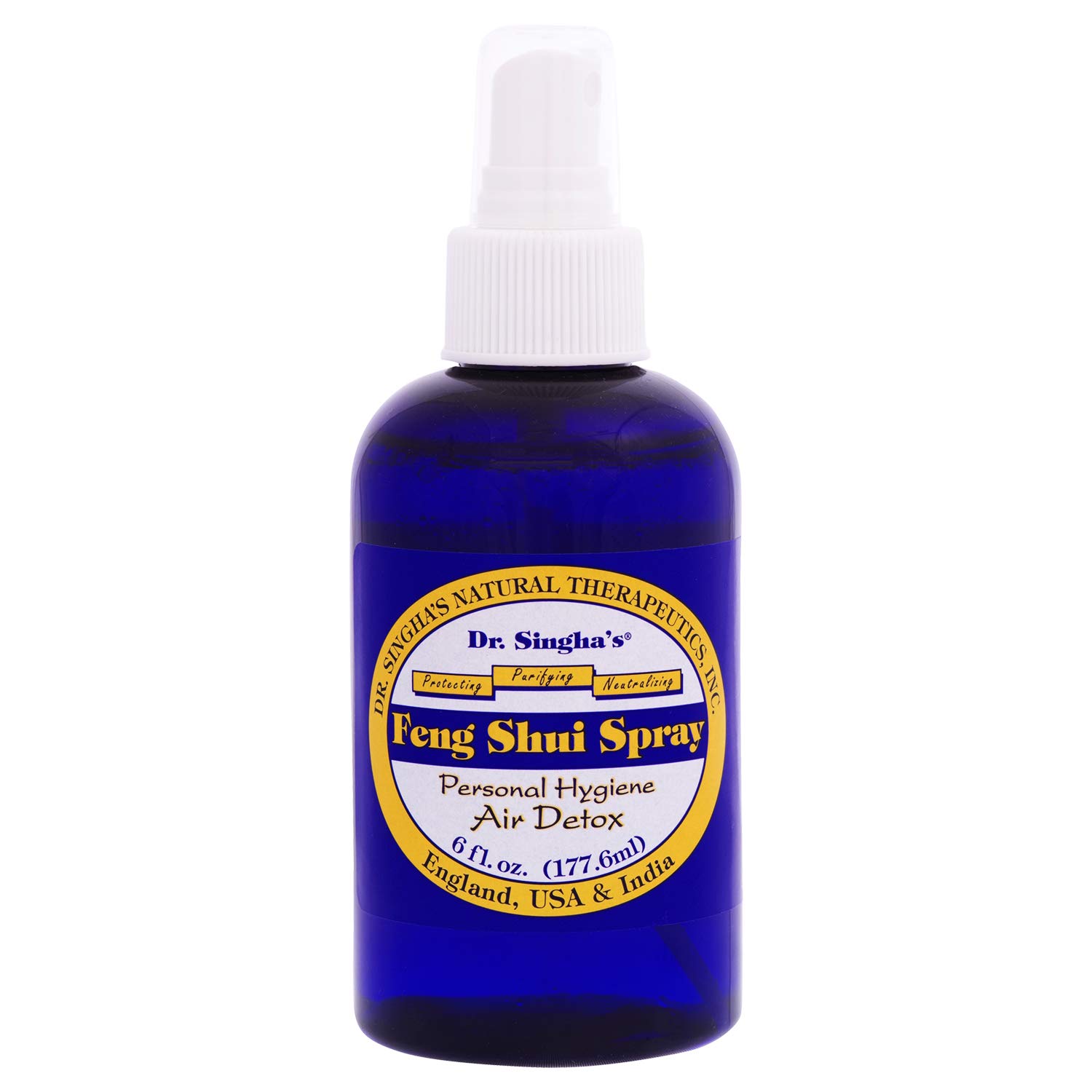 Dr. Singha's Mustard Bath Feng Shui Spray, Air Detox, 6 Fluid Ounce