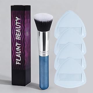 Brocha de maquillaje de 5 piezas suave con ca...